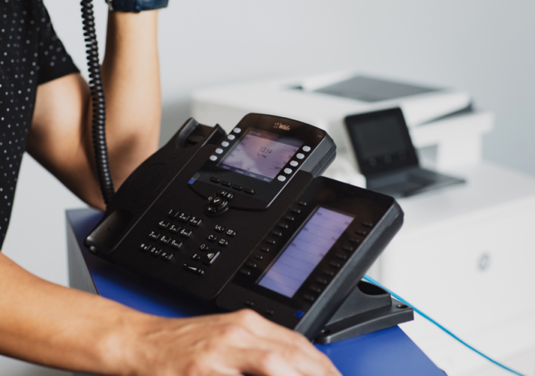 Le standard téléphonique de l'office notarial